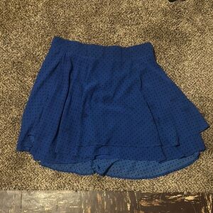 Torrid Blue Midi Skater Skirt for Night Out